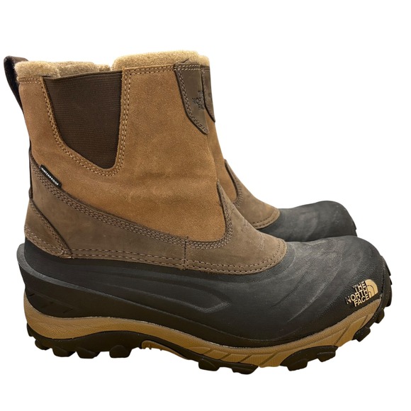 The North Face Mens Waterproof Leather Winter Boots Heatseeker Size 10 - Picture 1 of 12